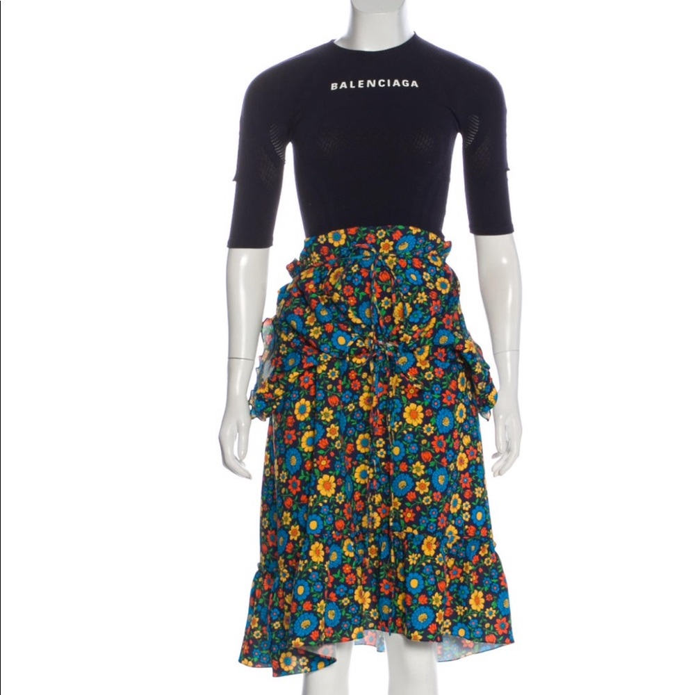 BALANCIAGA FLORAL DRESS WORN ONCE GREAT CONDITION